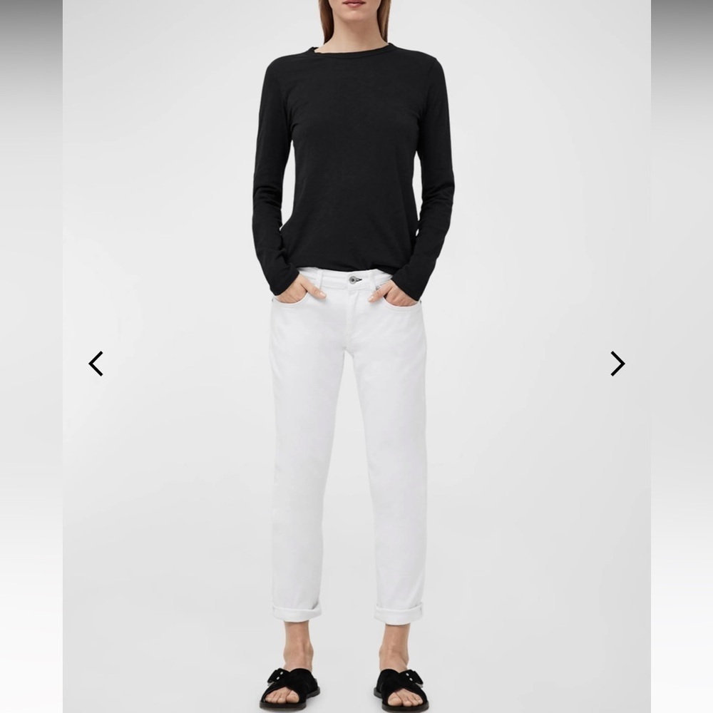 NWT Rag & Bone Dre low rise boyfriend white jeans sz 27 - Picture 6 of 14